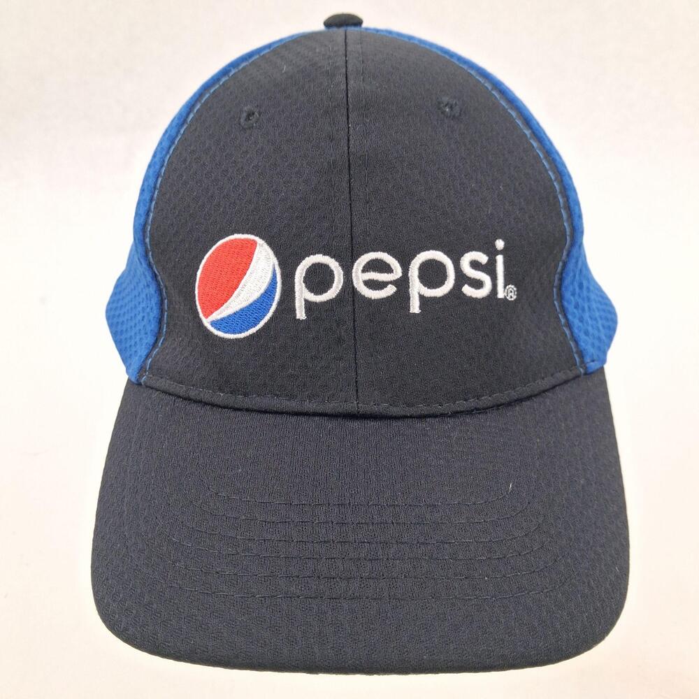 Pepsi Awesome Gear Hat Cap Snap Back One Size Blue Baseball Mesh Logo Mens